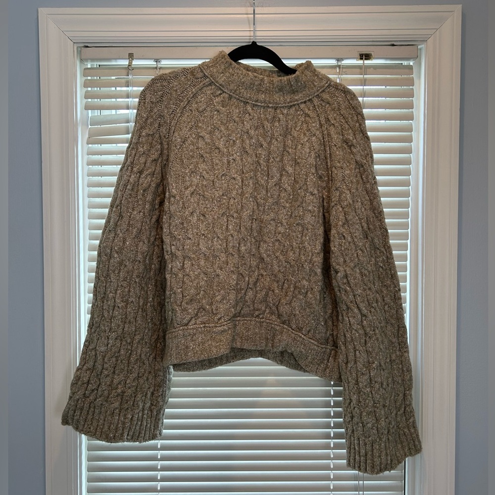 Free People Sage Green Sweater